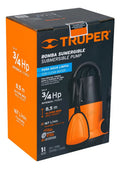 Bomba Sumergible para Agua Sucia - 3/4 HP - Truper