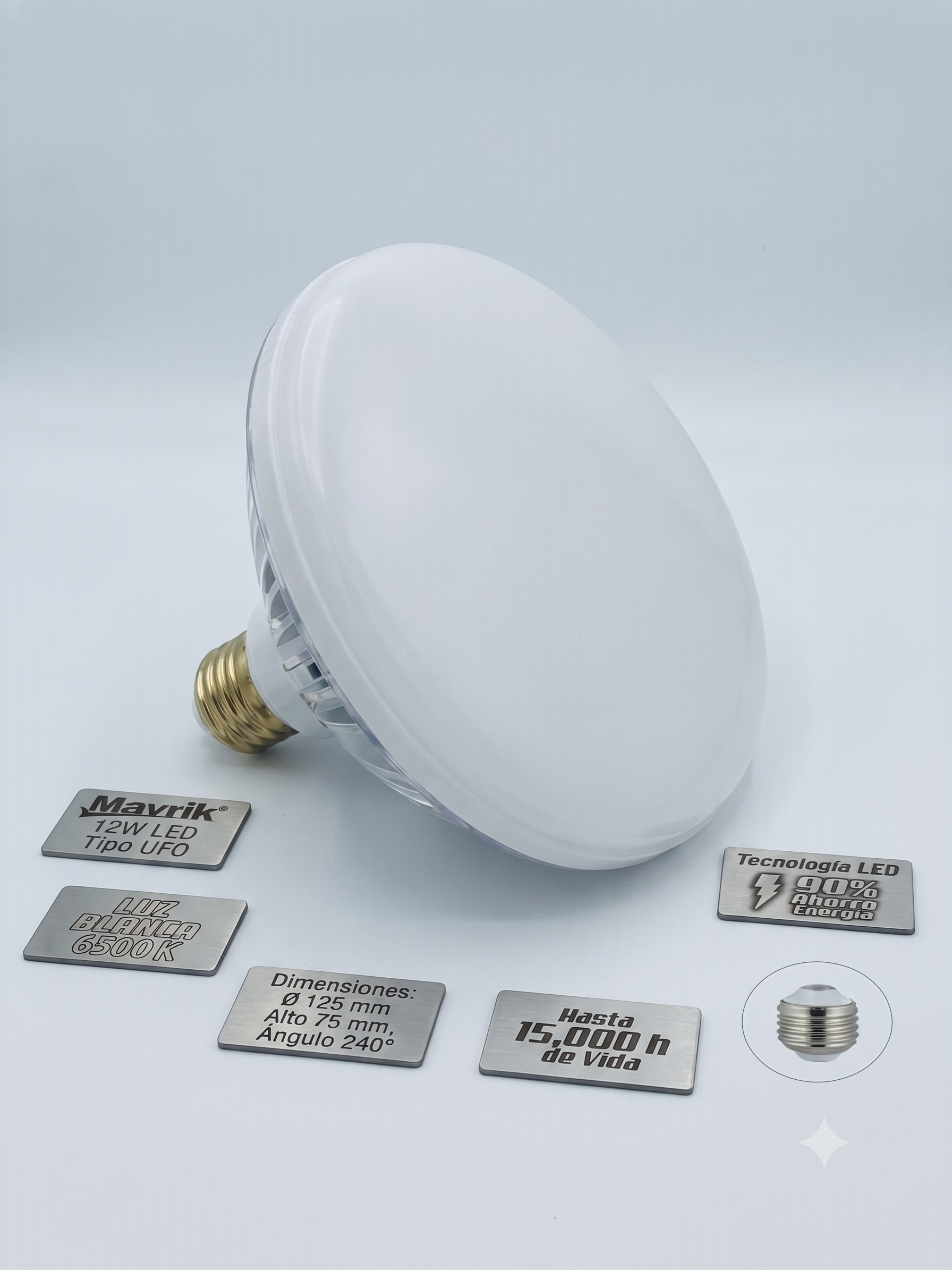 Lámpara LED tipo UFO 12W