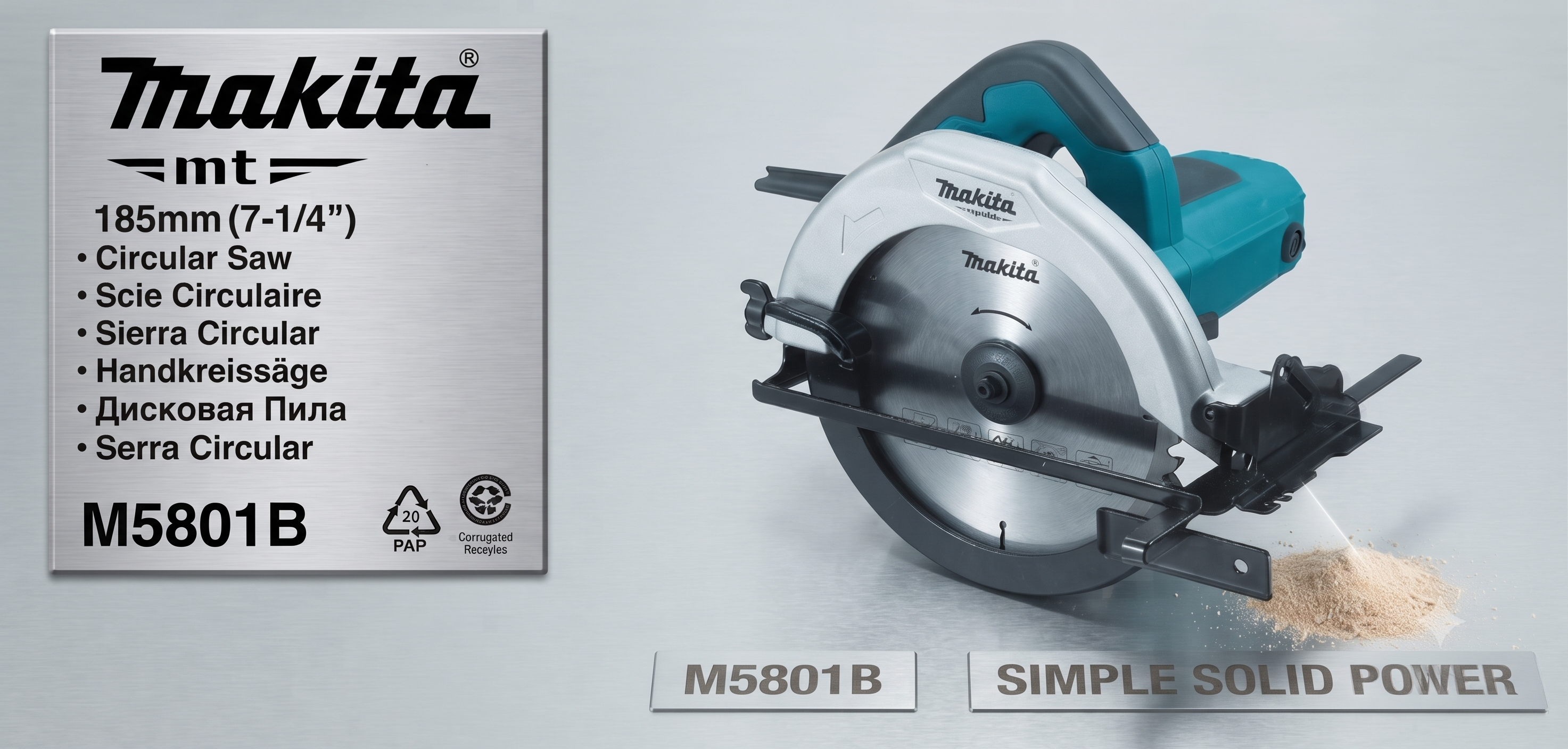 Sierra circular profesional Makita 185mm