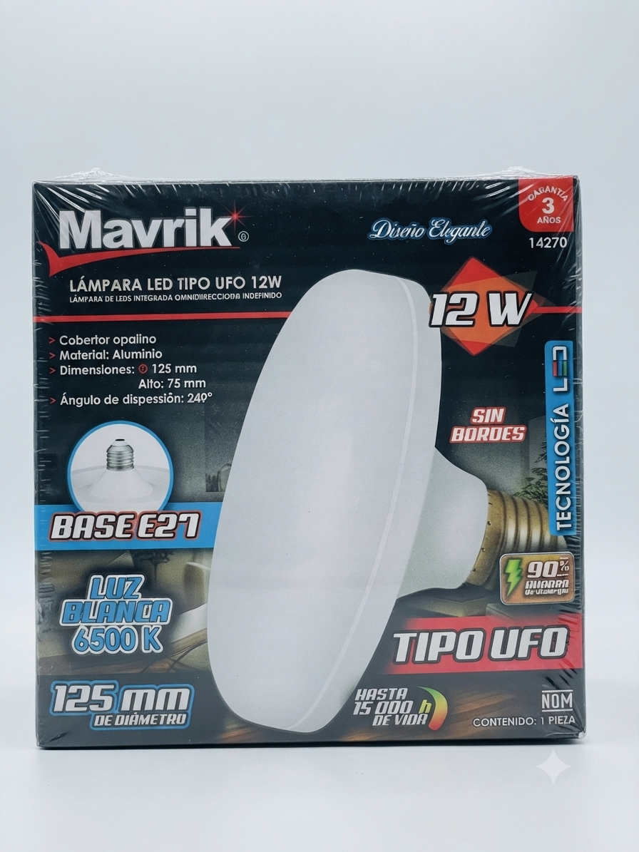 Lámpara LED tipo UFO 12W
