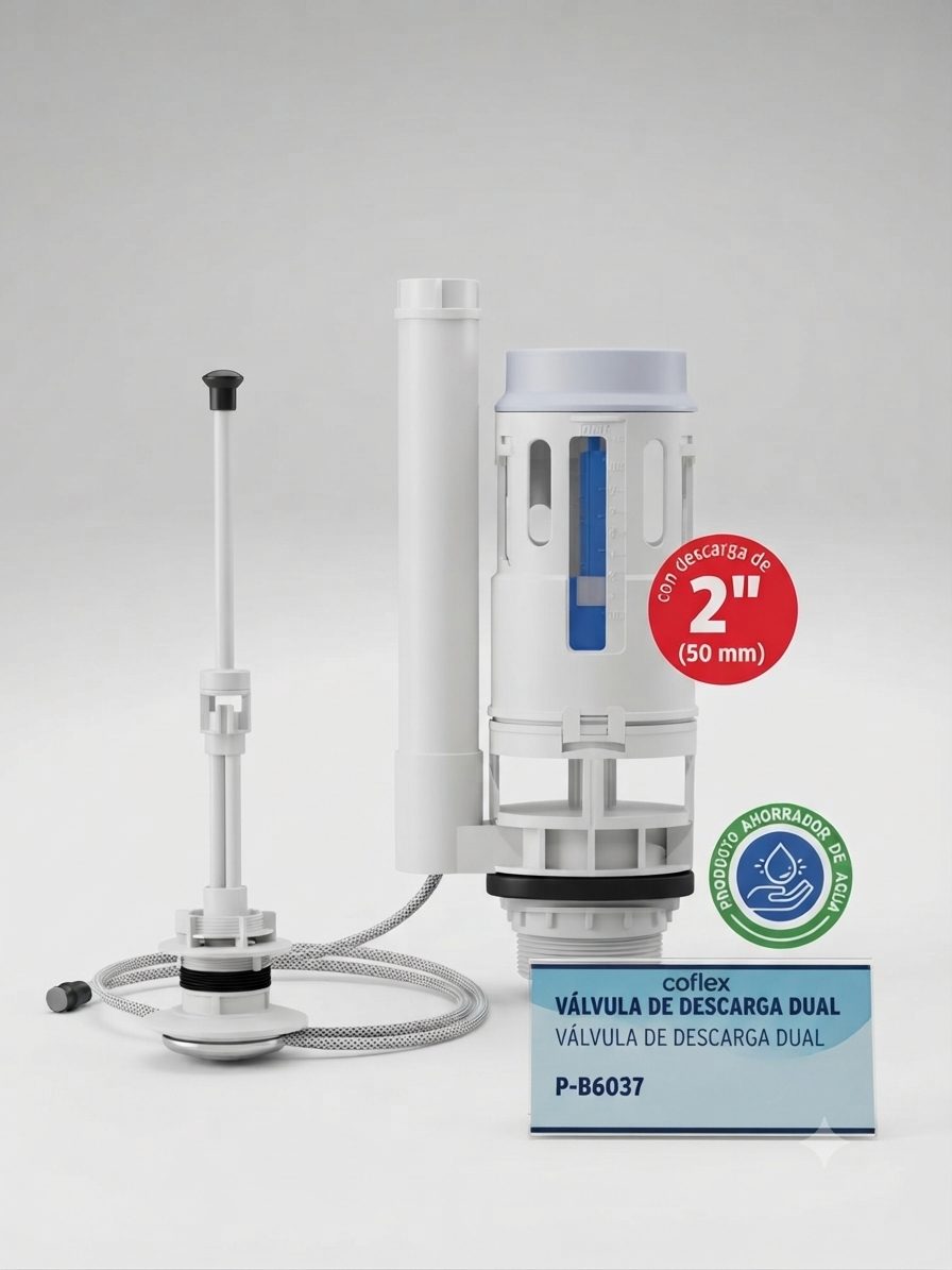 Válvula de Descarga dual 2" W.C Coflex